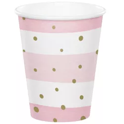 Bicchiere Pink & Gold Celebration, 8 pezzi