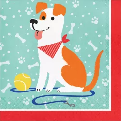 Serviettes Chien, 16 pièces
