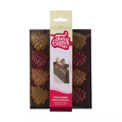 12 alberi di Natale Decorazioni al cioccolato