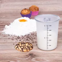 Silicone measuring cup 0.5 liter with pouring aid