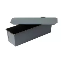 Bread baking tin with lid 18 x 8.5 x 7.5 cm