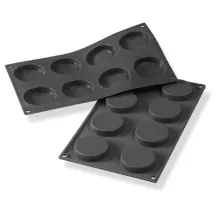 Silikonbackform für Florentiner Ø 4.8 - 6 cm, 8 Stück