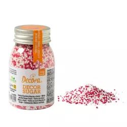 Decorazione di zucchero Nonpareilles Rosso-Bianco, 100 g