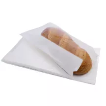 Brotbeutel Papier mit Sichtfenster 34 x 14 cm, 25 Stück