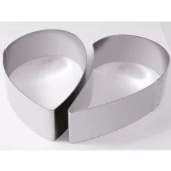 Anello per torta a forma di cuore Ø 14 cm x 4 cm