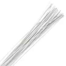 20 tiges florales blanc calibre 20