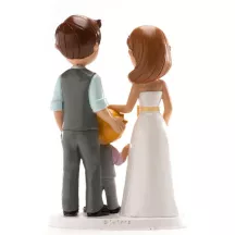 Figurine Wedding "couple with boy"