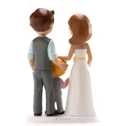 Figurine Mariage "couple avec garçon"