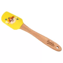 Spatule à pâte Paw Patrol Rubble 19 cm – manche en bois, tête en silicone, pour enfants | Cakelicious