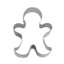 Mini cookie cutter gingerbread man made of stainless steel, 1.5 cm