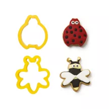 Tagliabiscotti coccinella e ape, 2 pezzi