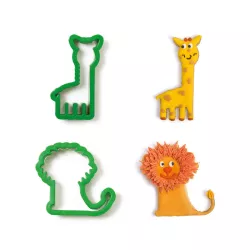 Tagliabiscotti Leone e Giraffa 2 pezzi