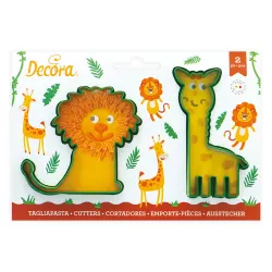 Tagliabiscotti Leone e Giraffa 2 pezzi