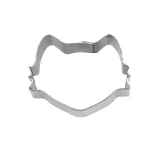 Mini-Ausstecher Katzenkopf aus Edelstahl, 2 cm