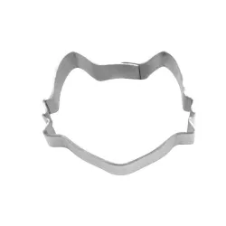 Mini Tagliabiscotti testa di gatto in acciaio inox, 2 cm
