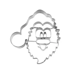 Cookie cutter Santa Claus face