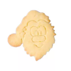 Cookie cutter Santa Claus face