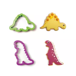 Dinosaur cookie cutter set, 2-piece (plastic)