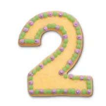 Emporte-pièce 2 en acier inoxydable pour biscuits d'anniversaire