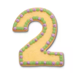 Emporte-pièce 2 en acier inoxydable pour biscuits d'anniversaire