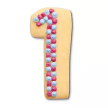 Emporte-pièce 1 en acier inoxydable pour biscuits d'anniversaire