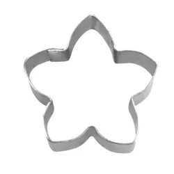 Mini stainless steel flower cookie cutter for decorations and biscuits