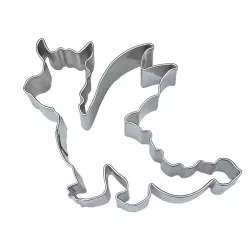 Large stainless steel dragon cookie cutter, 10 x 7.5 cm