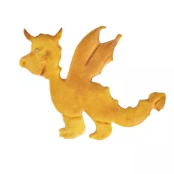 Large stainless steel dragon cookie cutter, 10 x 7.5 cm