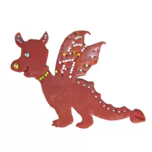 Large stainless steel dragon cookie cutter, 10 x 7.5 cm