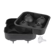 Bac à glaçons en silicone - Boules XL, 4 pièces