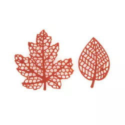 Moule en silicone pour bricelets Feuilles 2 en 1