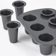 Cookie cup baking mold for edible snack cups