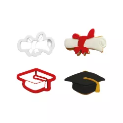 End cookie cutter set, 2 pieces