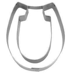 Stainless steel horseshoe cookie cutter