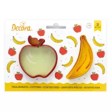 Ausstecher Apfel und Banane 2 Stück
