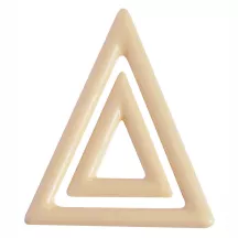 Triangle chocolate mold for decorations
