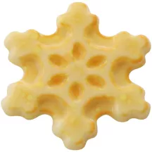 Snowflake chocolate mold for decorations