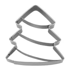 Christmas tree biscuit cutter, curved, 8.5 cm