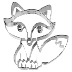 Guetzli Ausstecher Sitzender Fuchs, 8 cm