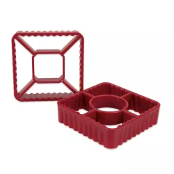 Emporte-pièce moulin à vent en pâte feuilletée, 2 pièces