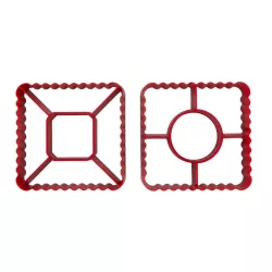 Puff pastry pinwheel cutter, 2 pieces