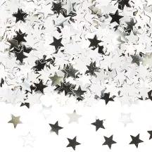 Mélange de confettis étoiles argentées, 14 g