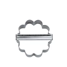 Rosette cookie cutter, stainless steel, 6 cm