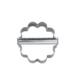 Ausstechform Rosette, Edelstahl, 6 cm
