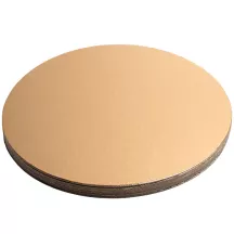 Piatto per torta oro/nero rotondo, Ø 30 cm, 10 pezzi