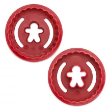 Cookie cutter 2 in 1 gingerbread man wavy