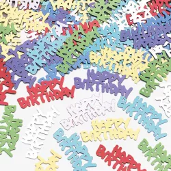 Happy Birthday Confetti Mix Métallique Multicolore, 14 g