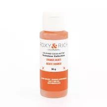 Farbige Kakaobutter Orange stark glitzernd