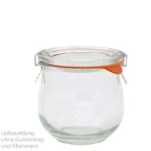 WECK Bicchieri a tulipano 370 ml, set da 6 incl. coperchio in vetro