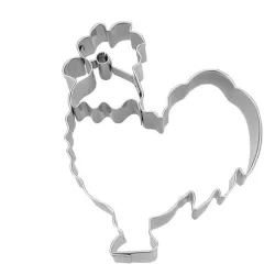 Stainless steel rooster cutter with embossing